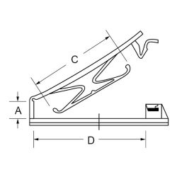 Zeichnung-Flachbandkabelhalter-Typ-FCN-P-M