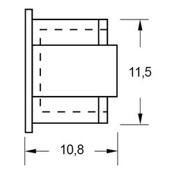 Zeichnung-Abdeckkappe-Typ-PJS-45-fuer-RJ-45-Buchse