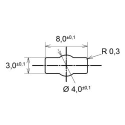 Zeichnung-Leiterplattenhalter-Typ-RCAG-7SV0B-Montageloch