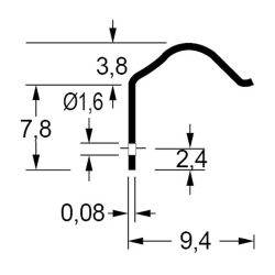 Zeichnung-Kontaktfeder-Typ-CFW-B