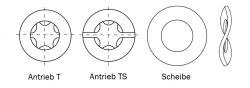 Zeichnung-Antrieb-Torx-T-Torx-TS-Unterlegscheibe
