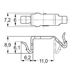 Zeichnung-Flachbandkabelhalter-Typ-RFC-11V0