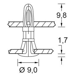Zeichnung-Abstandhalter-Typ-AHL-3-3,2
