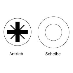 Zeichnung-Antrieb-Pozidriv-Scheibe