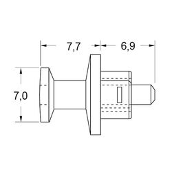 Zeichnung-Abdeckkappe-Typ-OPC-1-fuer-USB-Buchse