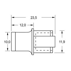 Zeichnung-Abdeckkappe-Typ-PJC-45-fuer-RJ-45-Buchse