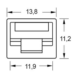 Zeichnung-Abdeckkappe-Typ-PJS-45-fuer-RJ-45-Buchse