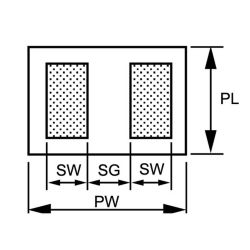 Zeichnung-Leiterplattenkontakt-Typ-SMF-loedpadempfehlung