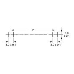 Zeichnung-Flachbandkabelhalter-Typ-RFCC-Montageloecher