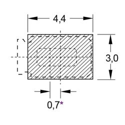 Zeichnung-Leiterplattenkontakt-Typ-LKS-3028-loedpadempfehlung