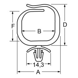 Zeichnung-Kabelhalter-mit-Rastfuss-Typ-TCHD-18