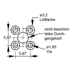 Zeichnung-Powerelement-Typ-PE-THR-A-4-Pins-Loetpadempfehlung