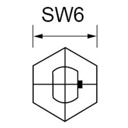 Zeichnung-Abstandsbolzen-Typ-AB-AR-M4-2,1-SW6