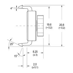 Zeichnung-Rotationsdaempfer-Typ-RD-CF5