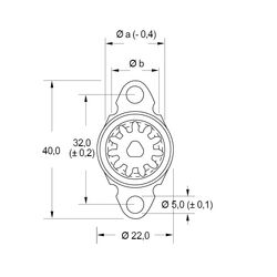 Zeichnung-Rotationsdaempfer-Typ-RD-DA