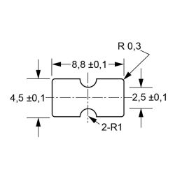 Zeichnung-Kabelhalter-mit-Rastfuss-Typ-RSC-Montageloch