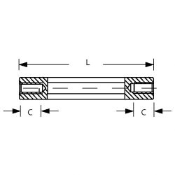 Zeichnung1-Abstandsbolzen-ABE-2I-M3-SW5,5