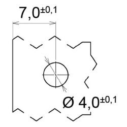 Zeichnung-Abstandhalter-Typ-RESP-10SV0-Montageloch