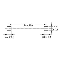 Zeichnung-Flachbandkabelhalter-Typ-RFCH-1564B-Montageloecher