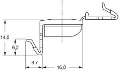 Zeichnung-Flachbandkabelhalter-Typ-WPC-16HV