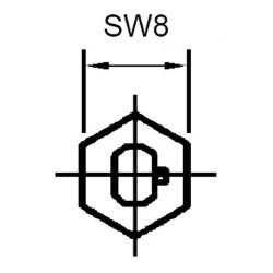 Zeichnung-Abstandsbolzen-Typ-AB-SR-1,8-SW8