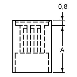 Zeichnung-LED-Abstandhalter-Typ-LED54-5,5-bis-LED54-10