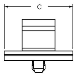 Zeichnung-Kabelhalter-mit-Rastfuss-Typ-TMIS-17