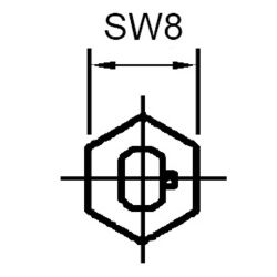 Zeichnung-Abstandsbolzen-Typ-AB-IR-M4-1,8-SW8