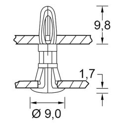 Zeichnung-Abstandhalter-Typ-AHL-2-3,2