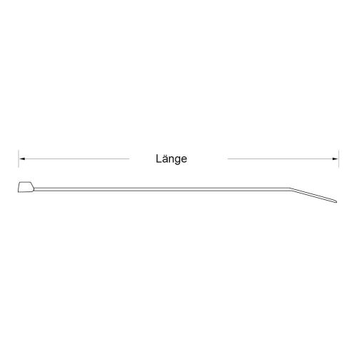 Forgefix CT300 N Kabelbinder – Natur/klar, Selbstsichernd, Universell Einsetzbar (Nylon)