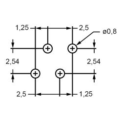 Zeichnung-LED-Abstandhalter-Typ-LED54-2,5-bis-LED54-5