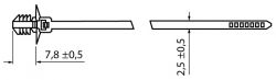 Zeichnung2-Kabelbinder-mit-Steckfuß-Typ-T8RDP5