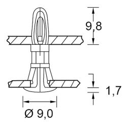 Zeichnung-Abstandhalter-Typ-AHL-1-3,2
