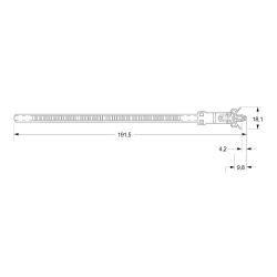 Zeichnung-Kabelbinder-mit-Rastfuss-Typ-RST-5NV0B