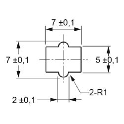 Zeichnung-Kabelhalter-mit-Rastfuss-Typ-RWC-Montageloch
