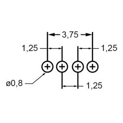 Zeichnung-LED-Abstandhalter-Typ-LED54-5,5-bis-LED54-10