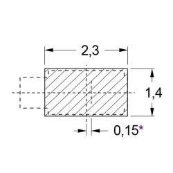 Zeichnung-Leiterplattenkontakt-Typ-LKS-1113-Loedpadempfehlung