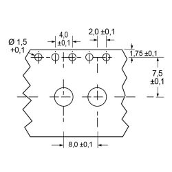 Zeichnung-SMD-Abstandhalter-Typ-AH-SMI-M-Tape