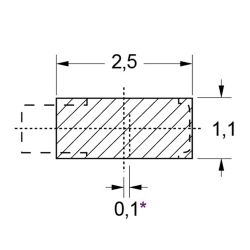 Zeichnung-Leiterplattenkontakt-Typ-LKS-1511-Loedpadempfehlung