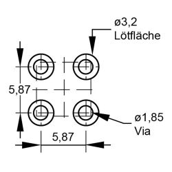Zeichnung-Powerelement-Typ-PE-THR-C-4-Pins-Loetpadempfehlung