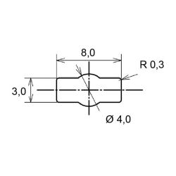 Zeichnung-Flachbandkabelhalter-Typ-RFS-30V0B-Montageloch