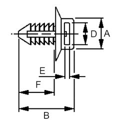 Zeichnung-Kabelbindersockel-mit-Rastniete-Typ-SST-7-6