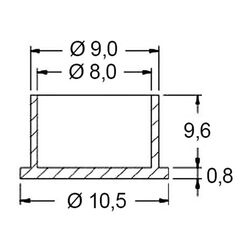 Zeichnung-Abdeckkappe-Typ-SVDOC-1-fuer-S-Buchsen