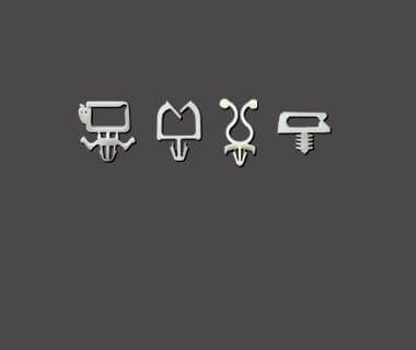 verschiedene-Kabelhalter-Steckmontage