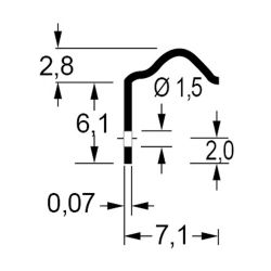 Zeichnung-Kontaktfeder-Typ-CFW-A