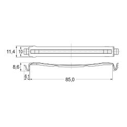 Zeichnung-Flachbandkabelhalter-Typ-RFC-85V0