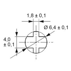 Zeichnung-Kabelhalter-mit-Rastfuss-Typ-RWC-17SB-Montageloch